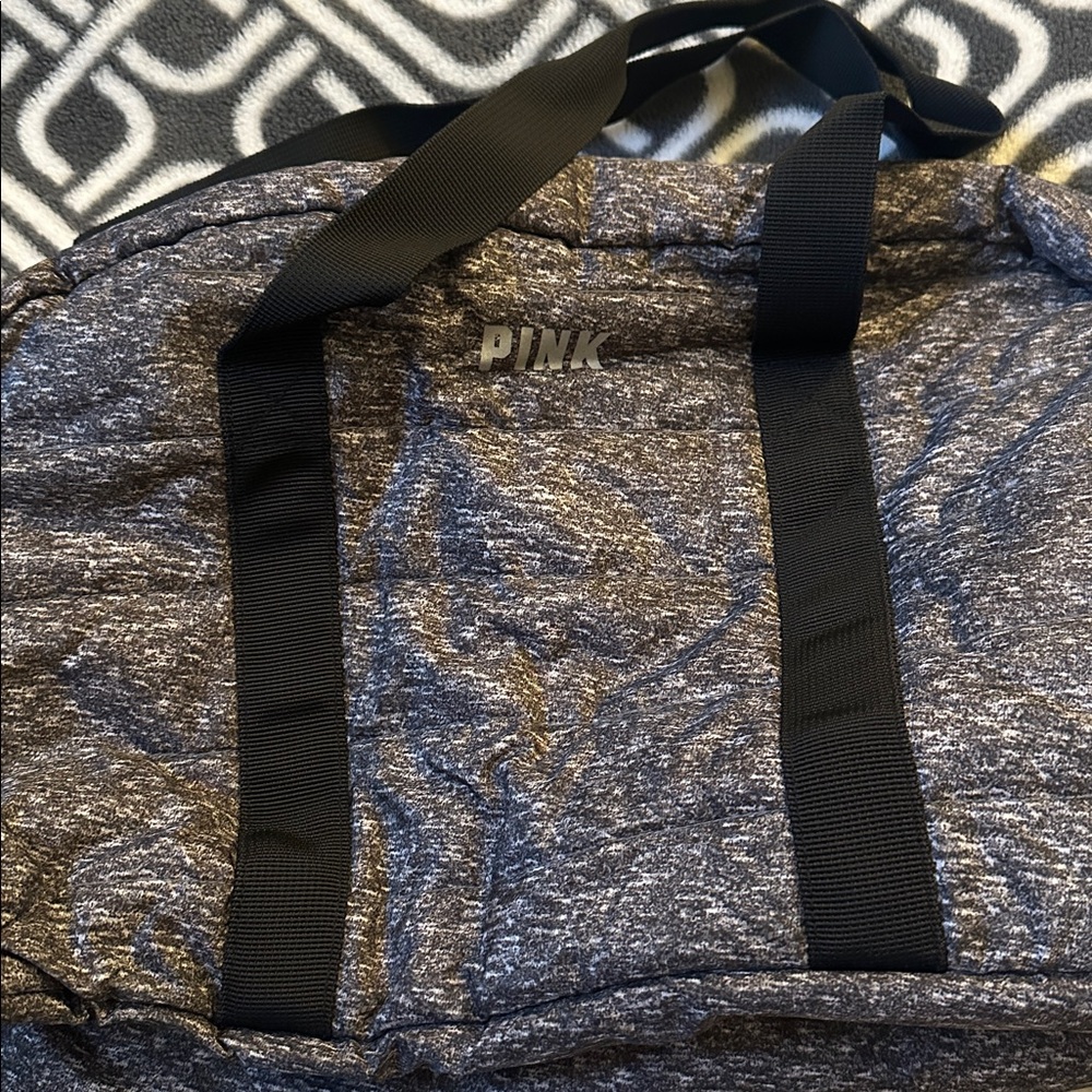 PINK Victoria's Secret Charcoal Duffel Bag
